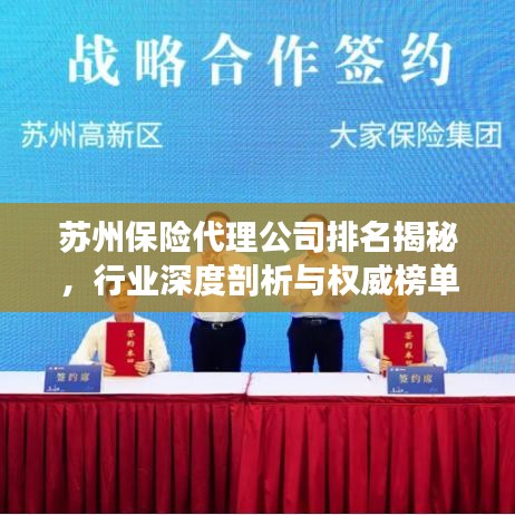 苏州保险代理公司排名揭秘，行业深度剖析与权威榜单